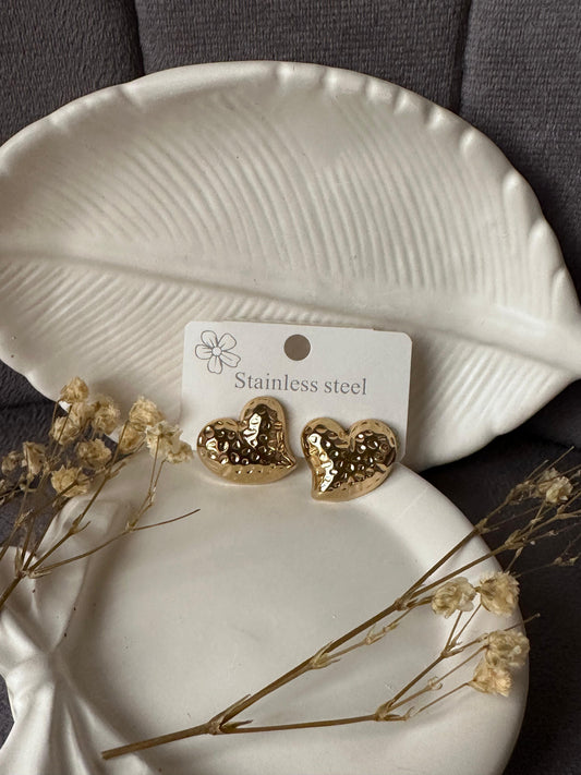 Heart stainless earring
