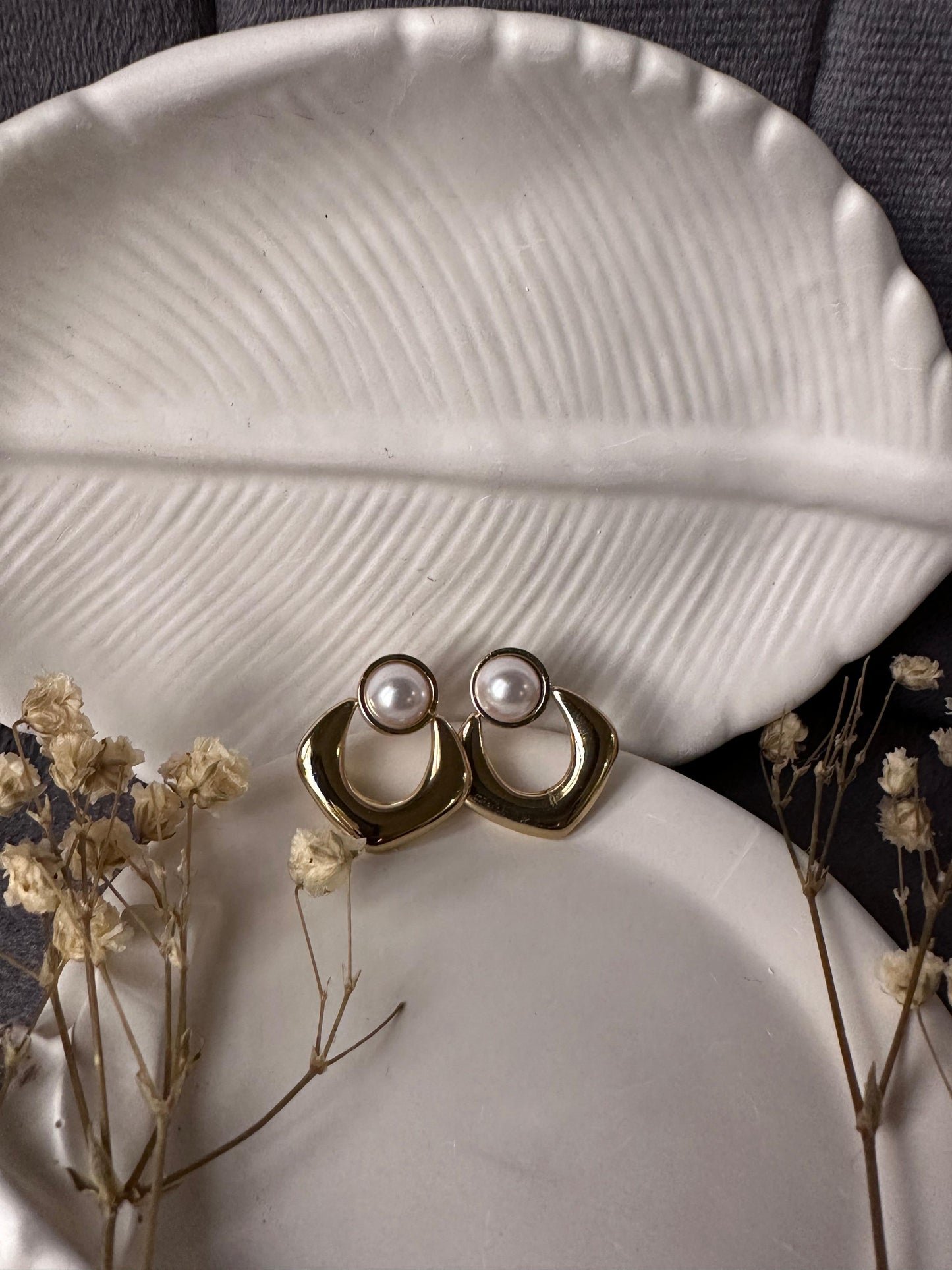 Stainless golden earring