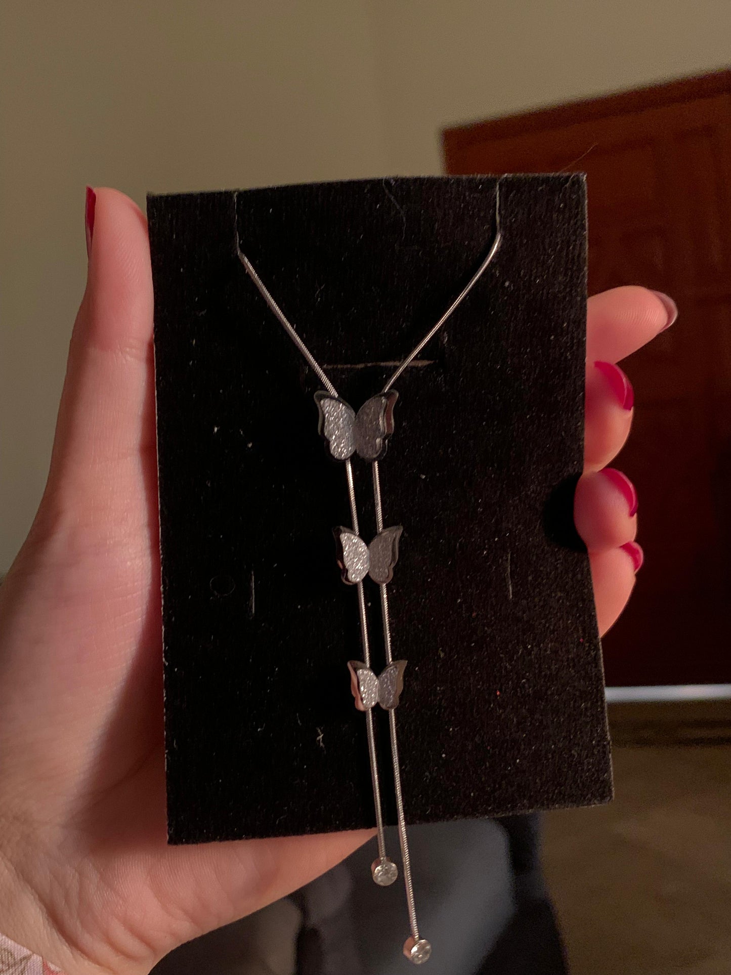 Silver Butterfly chain