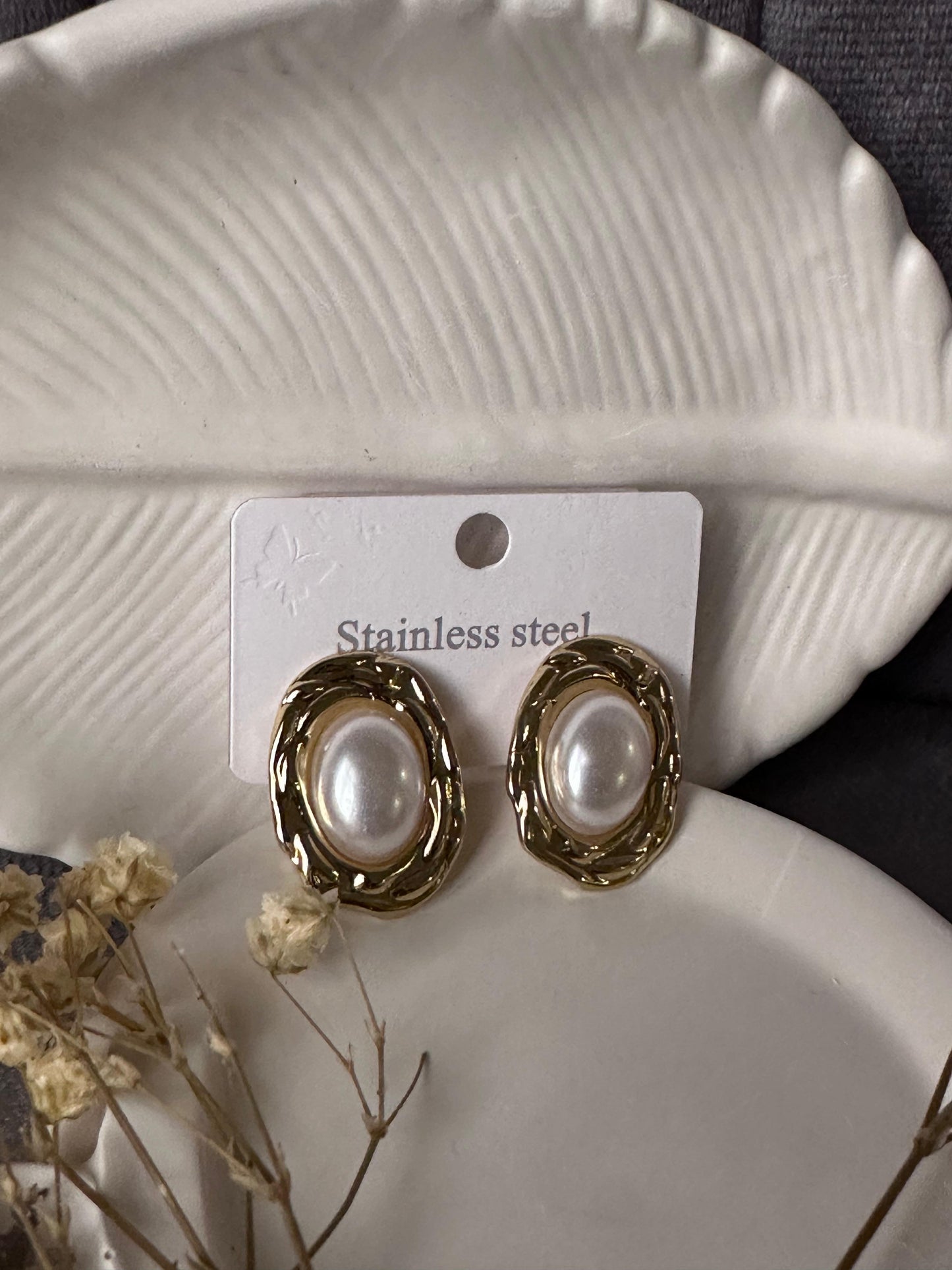 Stainless golden earring