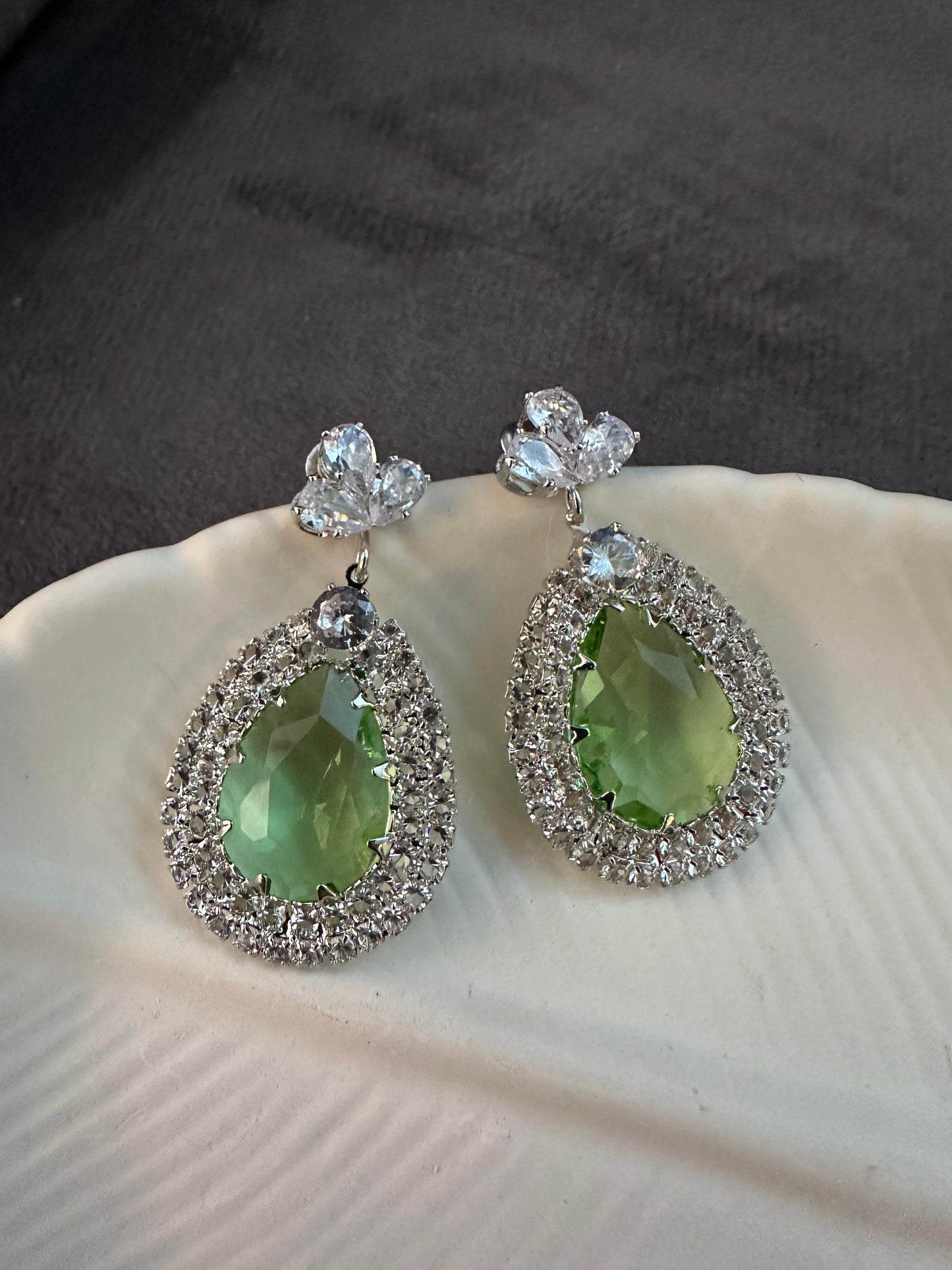 Green earring