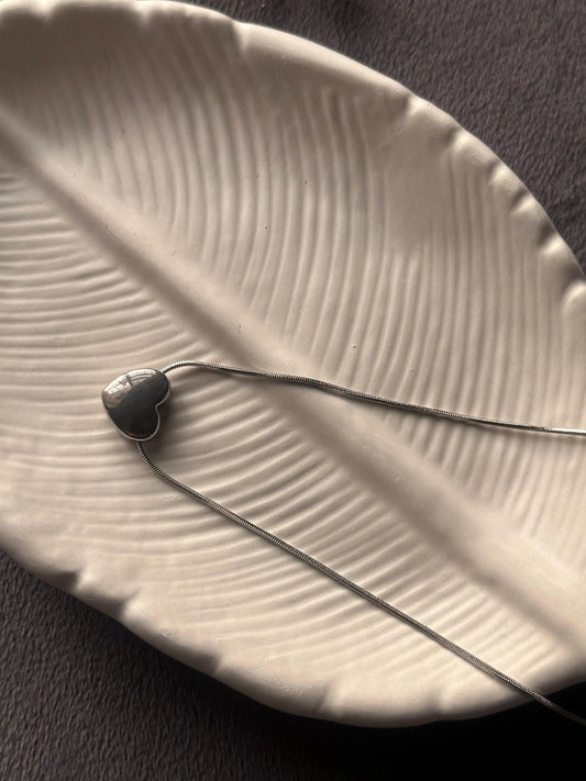 Silver heart pendent