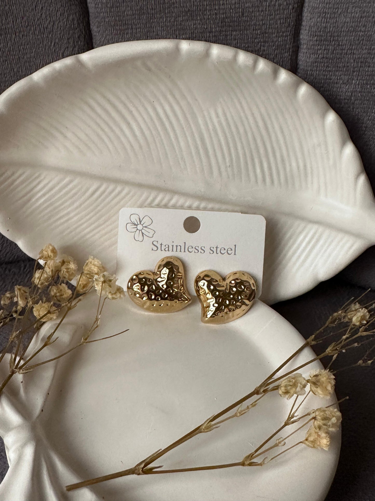 Heart stainless earring