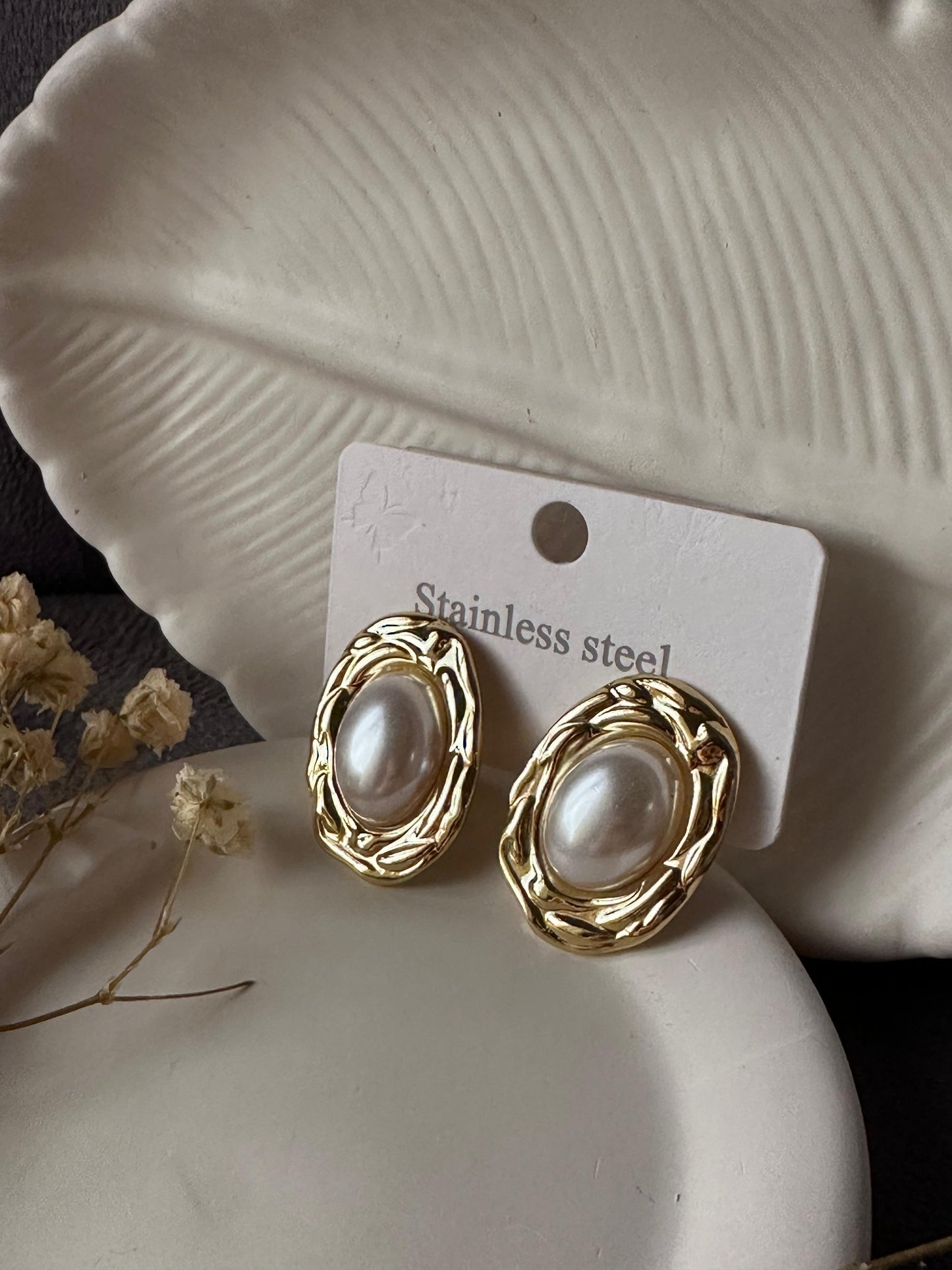 Stainless golden earring