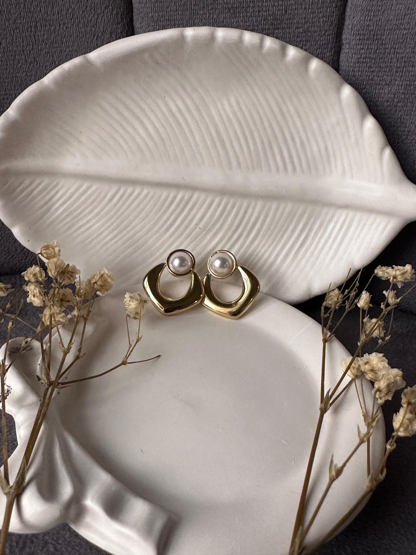 Stainless golden earring