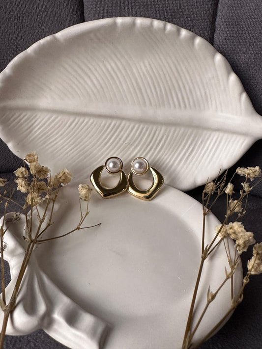 Stainless golden earring