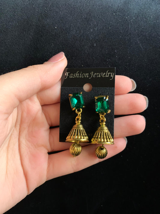 Green Jhumka