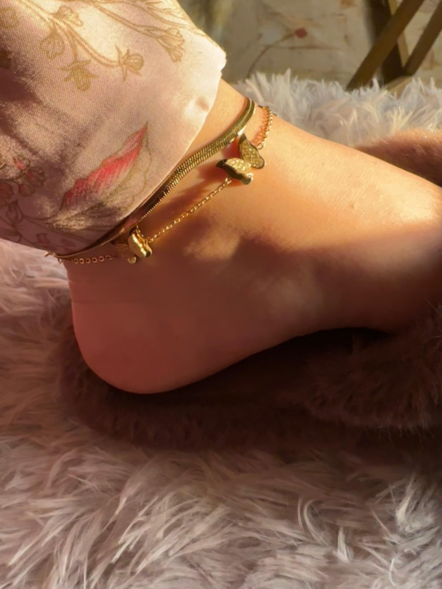Butterfly Stainless Anklet