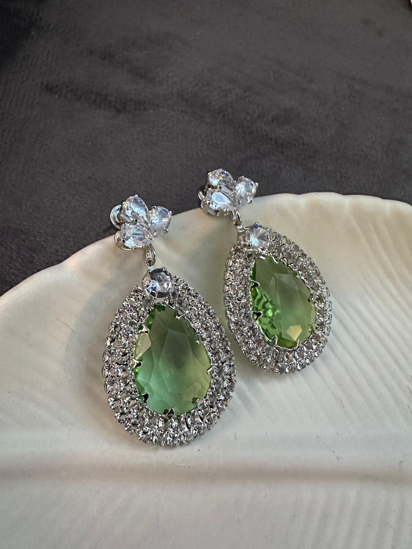 Green earring