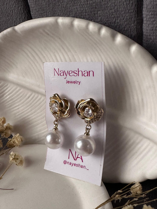 Flower stainless earring