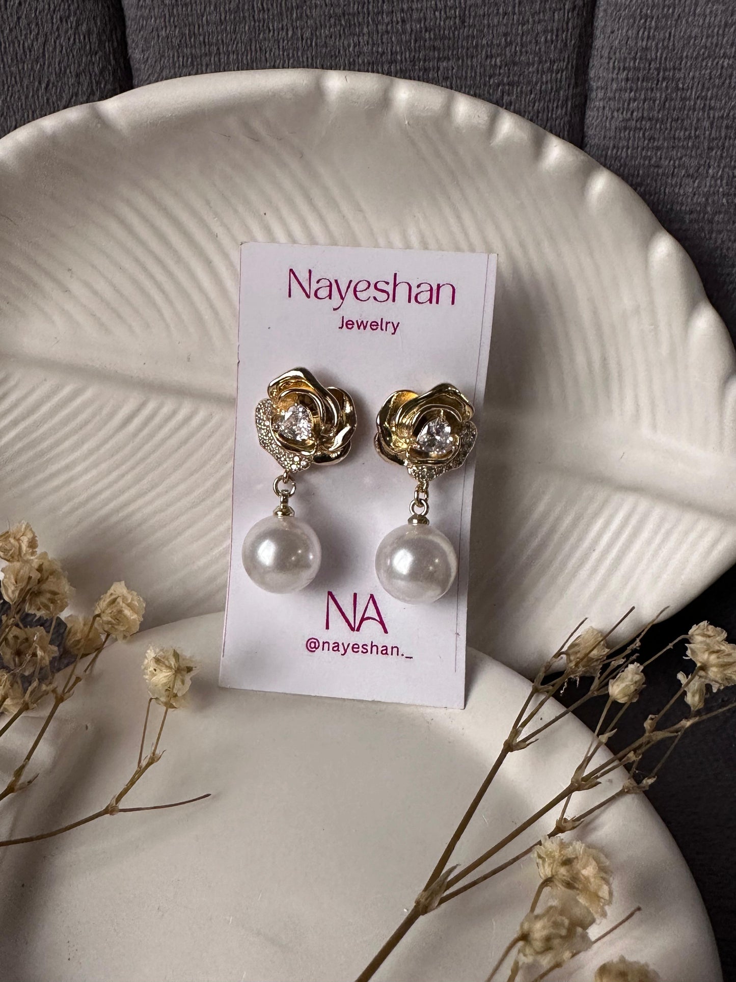 Flower stainless earring