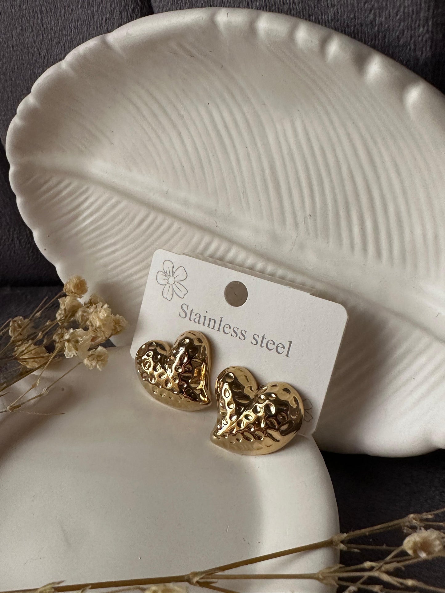 Heart stainless earring