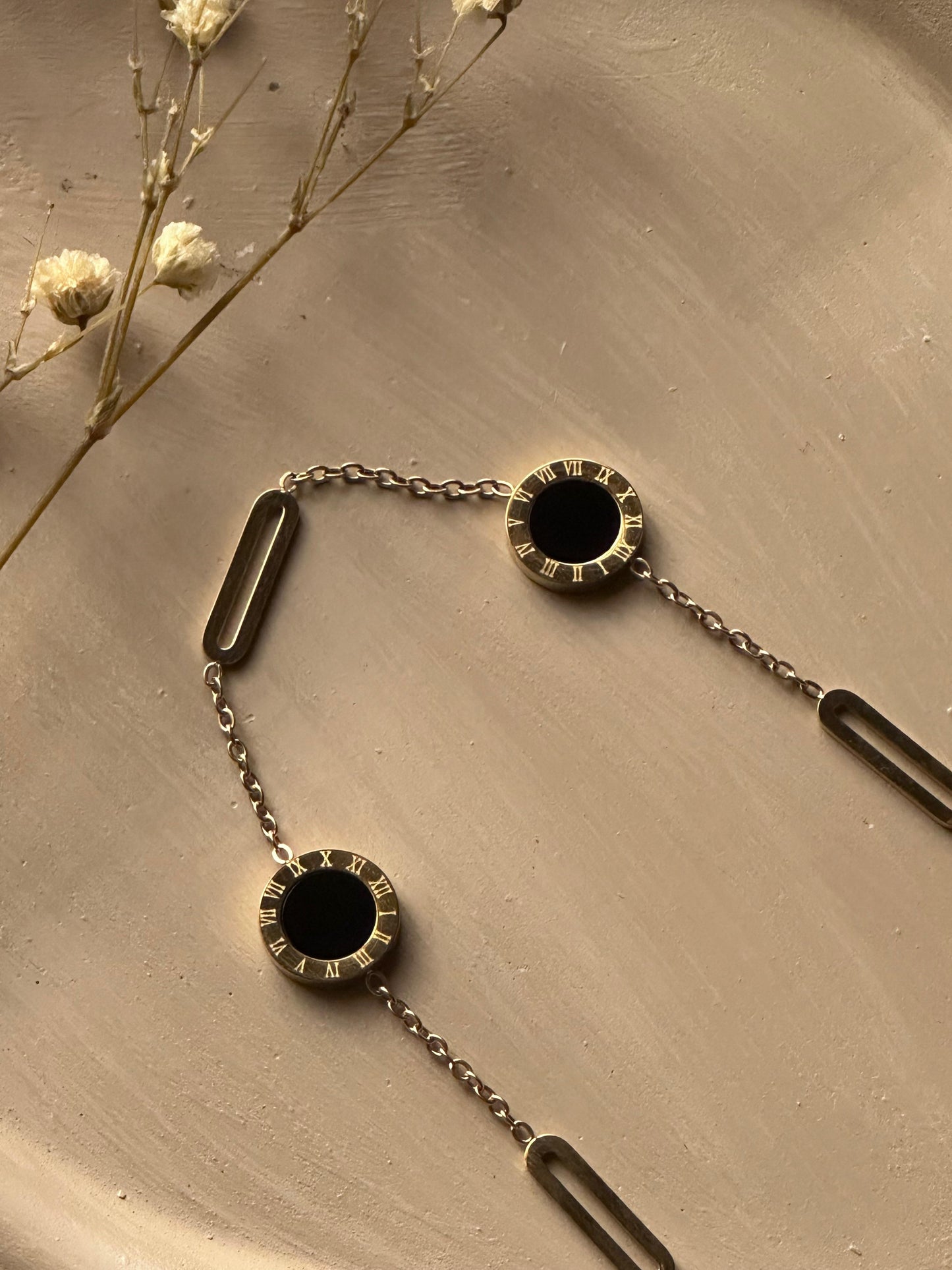 Golden Clock pendent